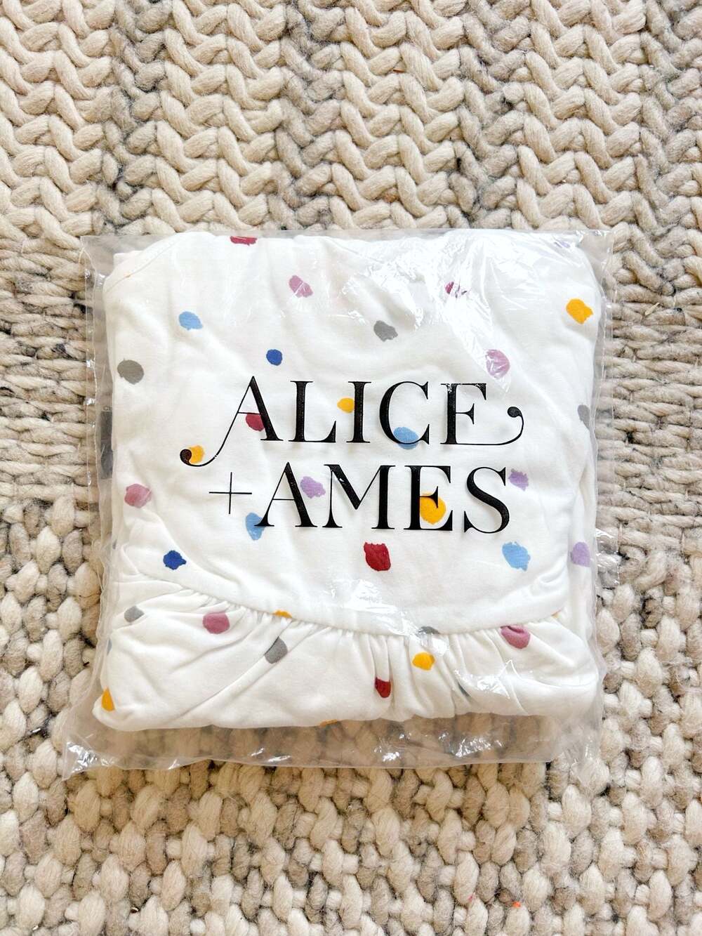 Alice + Ames Short Sleeve Pinnie Dress in Multi Painted Dot